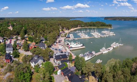 Nagu norra hamn flygfoto