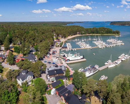 Nagu norra hamn flygfoto