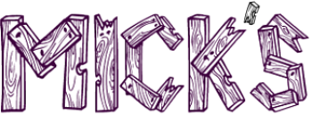 Micks järn och trä logo