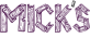 Micks järn och trä logo